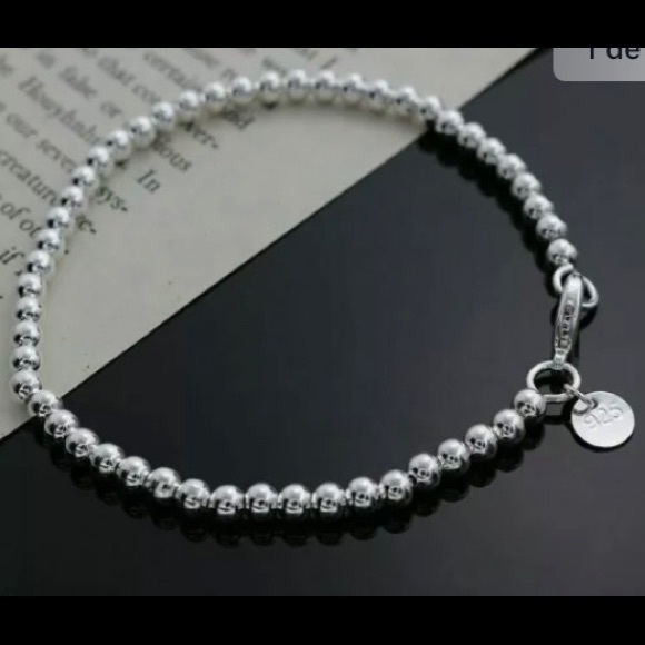 925 Sterling Silver Bead charm Bracelet - Picture 6 of 6